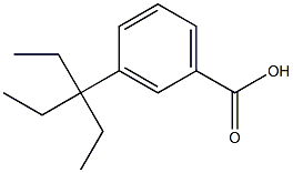 3-(1,1-diethylpropyl)benzoic acid Struktur