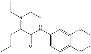 2-(diethylamino)-N-(2,3-dihydro-1,4-benzodioxin-6-yl)pentanamide Struktur