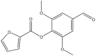 4-formyl-2,6-dimethoxyphenyl 2-furoate Struktur