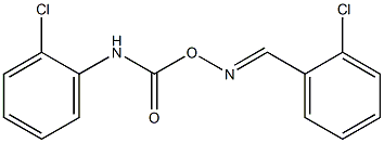 1-chloro-2-[({[(2-chlorobenzylidene)amino]oxy}carbonyl)amino]benzene Struktur