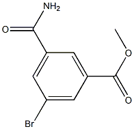 methyl 3-bromo-5-carbamoylbenzoate Struktur