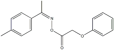 N-[(Z)-1-(4-methylphenyl)ethylidene]-N-[(2-phenoxyacetyl)oxy]amine Struktur