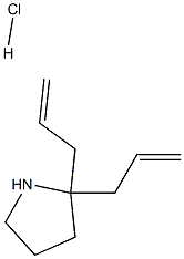 2,2-diallylpyrrolidine hydrochloride Struktur