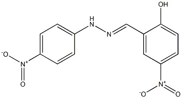 2-hydroxy-5-nitrobenzaldehyde N-(4-nitrophenyl)hydrazone Struktur