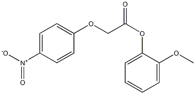 2-methoxyphenyl 2-(4-nitrophenoxy)acetate Struktur