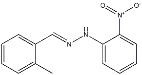 2-methylbenzaldehyde N-(2-nitrophenyl)hydrazone Struktur