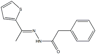 2-phenyl-N'-[(E)-1-(2-thienyl)ethylidene]acetohydrazide Struktur