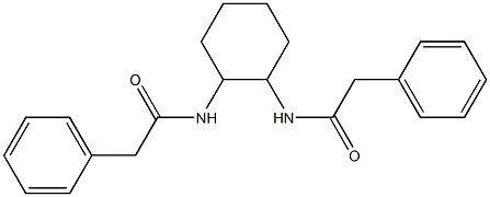 2-phenyl-N-{2-[(2-phenylacetyl)amino]cyclohexyl}acetamide Struktur