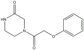 4-(2-phenoxyacetyl)-2-piperazinone Struktur