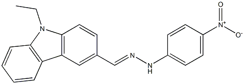 9-ethyl-9H-carbazole-3-carbaldehyde N-(4-nitrophenyl)hydrazone Struktur