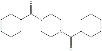 cyclohexyl[4-(cyclohexylcarbonyl)-1-piperazinyl]methanone Struktur