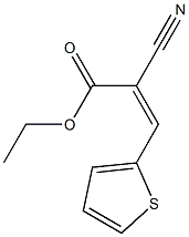 ethyl (Z)-2-cyano-3-(2-thienyl)-2-propenoate Struktur