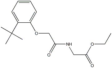 ethyl 2-({2-[2-(tert-butyl)phenoxy]acetyl}amino)acetate Struktur