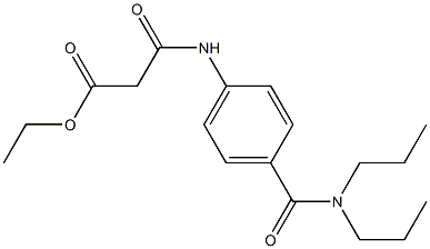 ethyl 3-{4-[(dipropylamino)carbonyl]anilino}-3-oxopropanoate Struktur