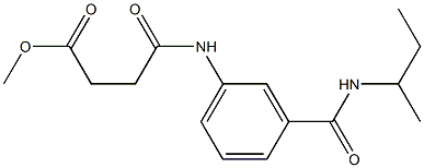 methyl 4-{3-[(sec-butylamino)carbonyl]anilino}-4-oxobutanoate Struktur