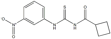 N-(cyclobutylcarbonyl)-N'-(3-nitrophenyl)thiourea Struktur