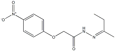 N'-[(Z)-1-methylpropylidene]-2-(4-nitrophenoxy)acetohydrazide Struktur