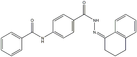 N-[4-({2-[3,4-dihydro-1(2H)-naphthalenylidene]hydrazino}carbonyl)phenyl]benzamide Struktur