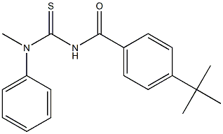 N'-[4-(tert-butyl)benzoyl]-N-methyl-N-phenylthiourea Struktur