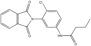 N-[4-chloro-3-(1,3-dioxo-1,3-dihydro-2H-isoindol-2-yl)phenyl]butanamide Struktur