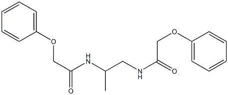 N-{1-methyl-2-[(2-phenoxyacetyl)amino]ethyl}-2-phenoxyacetamide Struktur