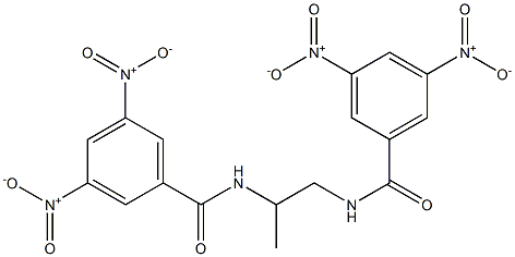 N-{2-[(3,5-dinitrobenzoyl)amino]-1-methylethyl}-3,5-dinitrobenzamide Struktur