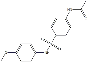 N-{4-[(4-methoxyanilino)sulfonyl]phenyl}acetamide Struktur