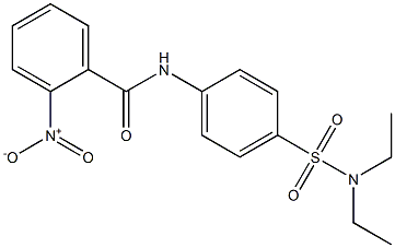 N-{4-[(diethylamino)sulfonyl]phenyl}-2-nitrobenzamide Struktur