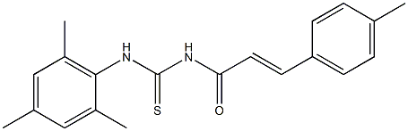 N-mesityl-N'-[(E)-3-(4-methylphenyl)-2-propenoyl]thiourea Struktur