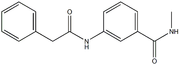 N-methyl-3-[(2-phenylacetyl)amino]benzamide Struktur