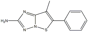 7-methyl-6-phenylisothiazolo[2,3-b][1,2,4]triazol-2-amine Struktur