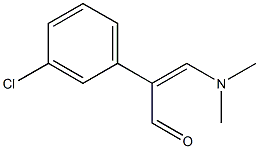 (Z)-2-(3-chlorophenyl)-3-(dimethylamino)-2-propenal Struktur