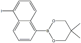 2-(5-Iodo-naphthalen-1-yl)-5,5-dimethyl-1,3,2-dioxaborinane Struktur