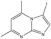 3-iodo-5,7-dimethylimidazo[1,2-a]pyrimidine Struktur