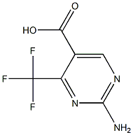 2-Amino-4-trifluoromethyl-pyrimidine-5-carboxylic acid ,97% Struktur