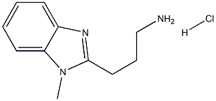 3-(1-methyl-1H-benzimidazol-2-yl)propan-1-amine hydrochloride Struktur