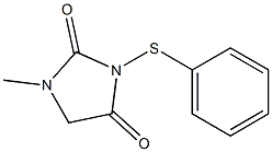 1-Methyl-3-(phenylthio)hydantoin Struktur