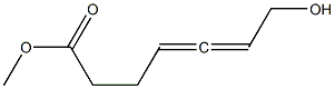 [R,(-)]-7-Hydroxy-4,5-heptadienoic acid methyl ester Struktur