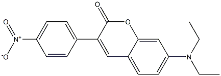 7-(Diethylamino)-3-(4-nitrophenyl)-2H-1-benzopyran-2-one Struktur