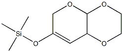 2,3,4a,8a-Tetrahydro-7-[(trimethylsilyl)oxy]-6H-pyrano[2,3-b]-1,4-dioxin Struktur