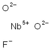 Niobium(V) fluoride dioxide Struktur