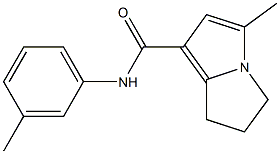 6,7-Dihydro-3-methyl-N-(3-methylphenyl)-5H-pyrrolizine-1-carboxamide Struktur