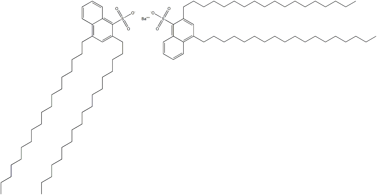 Bis(2,4-dioctadecyl-1-naphthalenesulfonic acid)barium salt Struktur