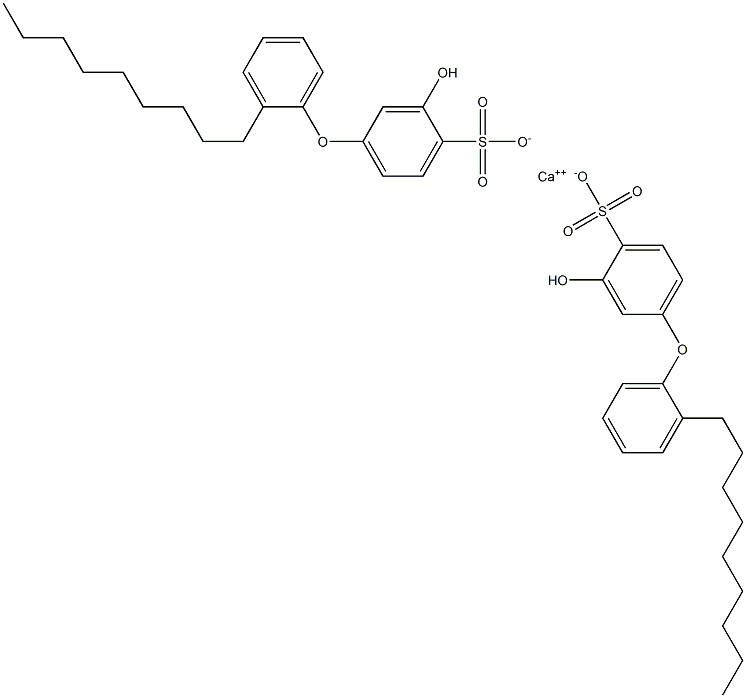 Bis(3-hydroxy-2'-nonyl[oxybisbenzene]-4-sulfonic acid)calcium salt Struktur