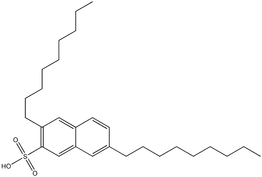 3,7-Dinonyl-2-naphthalenesulfonic acid Struktur