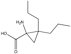 1-Amino-2,2-dipropylcyclopropanecarboxylic acid Struktur