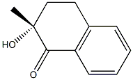 (2R)-2-Methyl-2-hydroxy-3,4-dihydronaphthalene-1(2H)-one Struktur