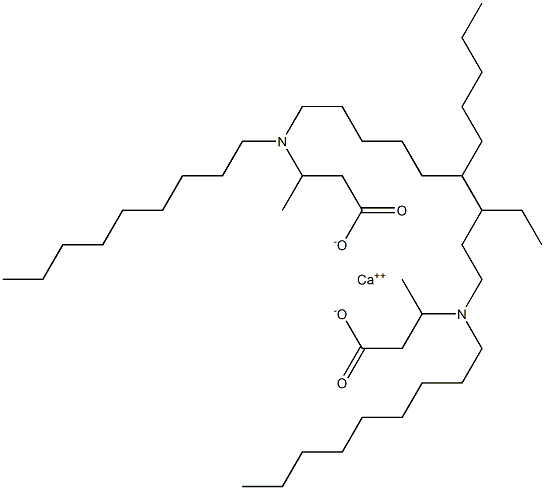 Bis[3-(dinonylamino)butyric acid]calcium salt Struktur