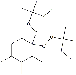 2,3,4-Trimethyl-1,1-bis(tert-pentylperoxy)cyclohexane Struktur