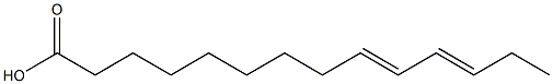 [(7E,9E)-7,9-Dodecadien-1-yl]acetic acid Struktur